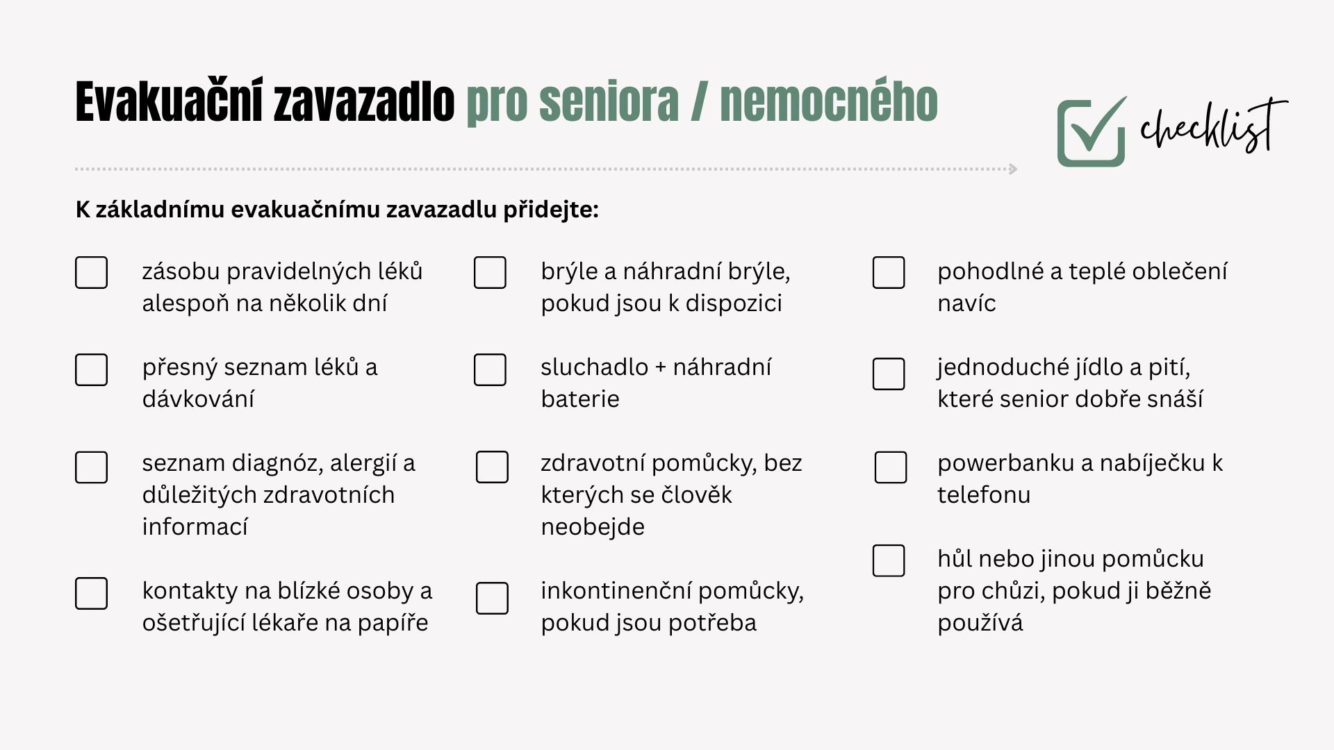 Evakuační zavazadlo pro rodinu s dětmi (1) Evakuační zavazadlo pro rodinu s dětmi (1)